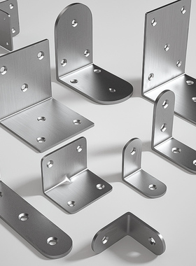 角码不锈钢三角铁支架连接件片90度直角固定器加固五金l型层板托t