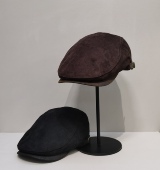 时尚 复古前进帽女2025新款 鸭舌帽大头围贝雷帽女秋冬画家报童帽子