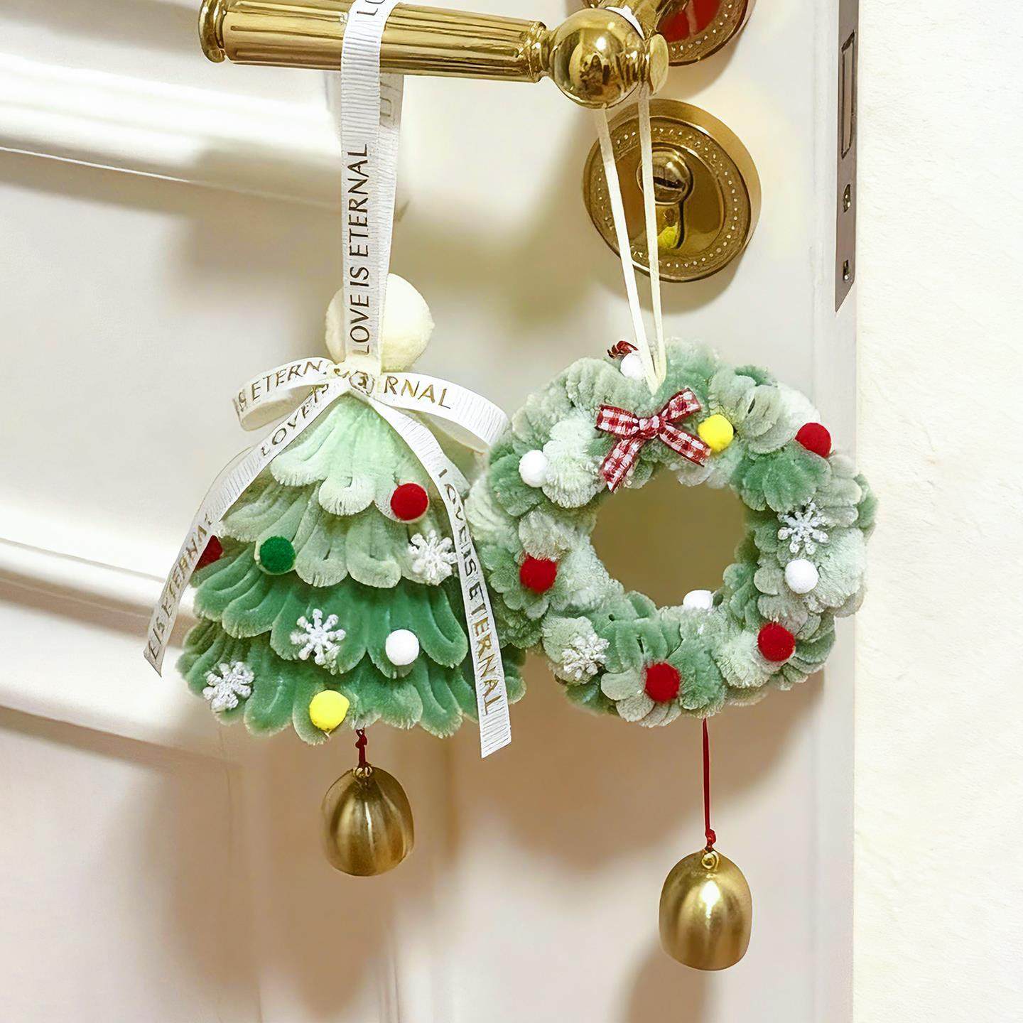 圣诞树扭扭棒挂件手工diy材料