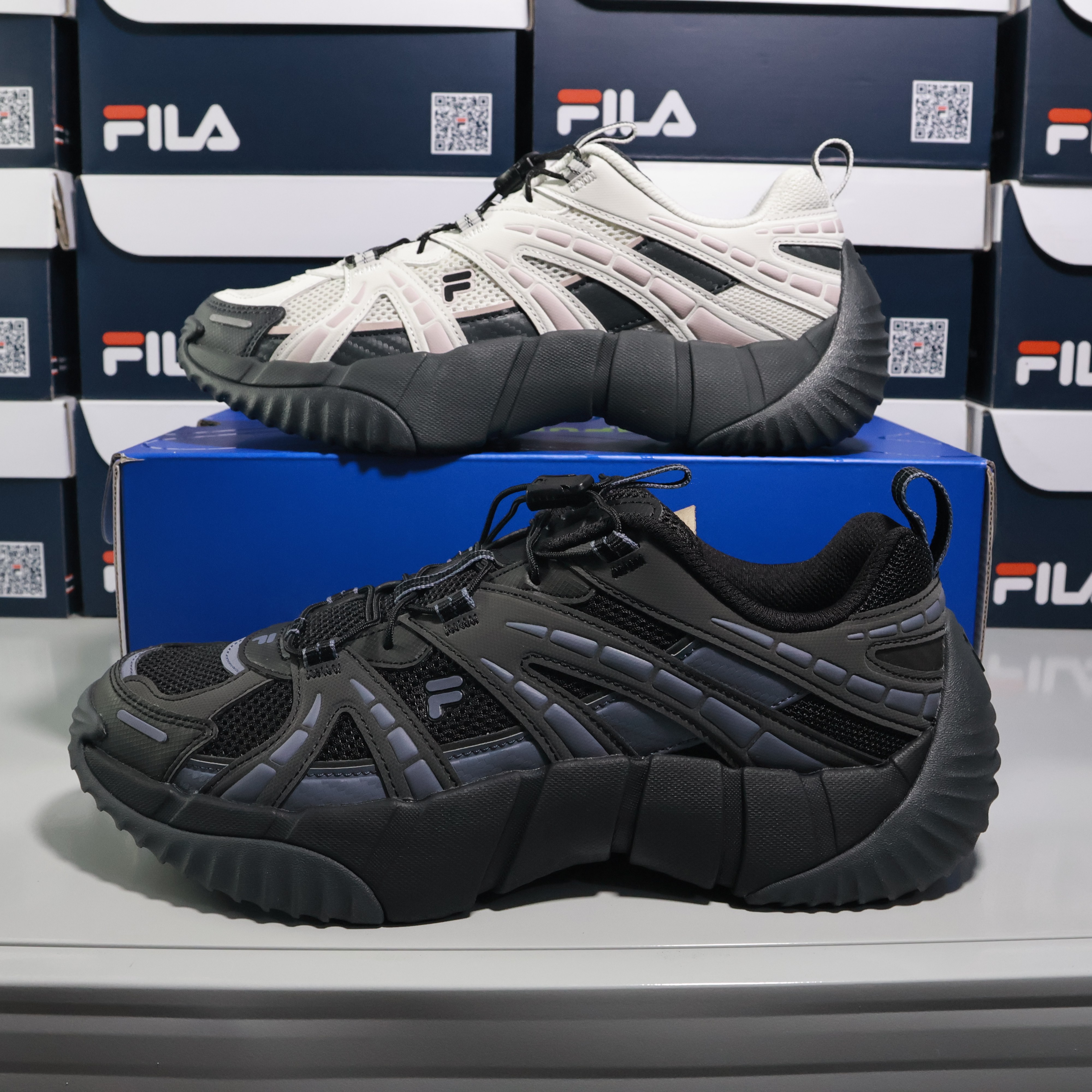 FILA/斐乐  BONE II  机能  低帮  抽绳 脊骨鞋  老爹鞋