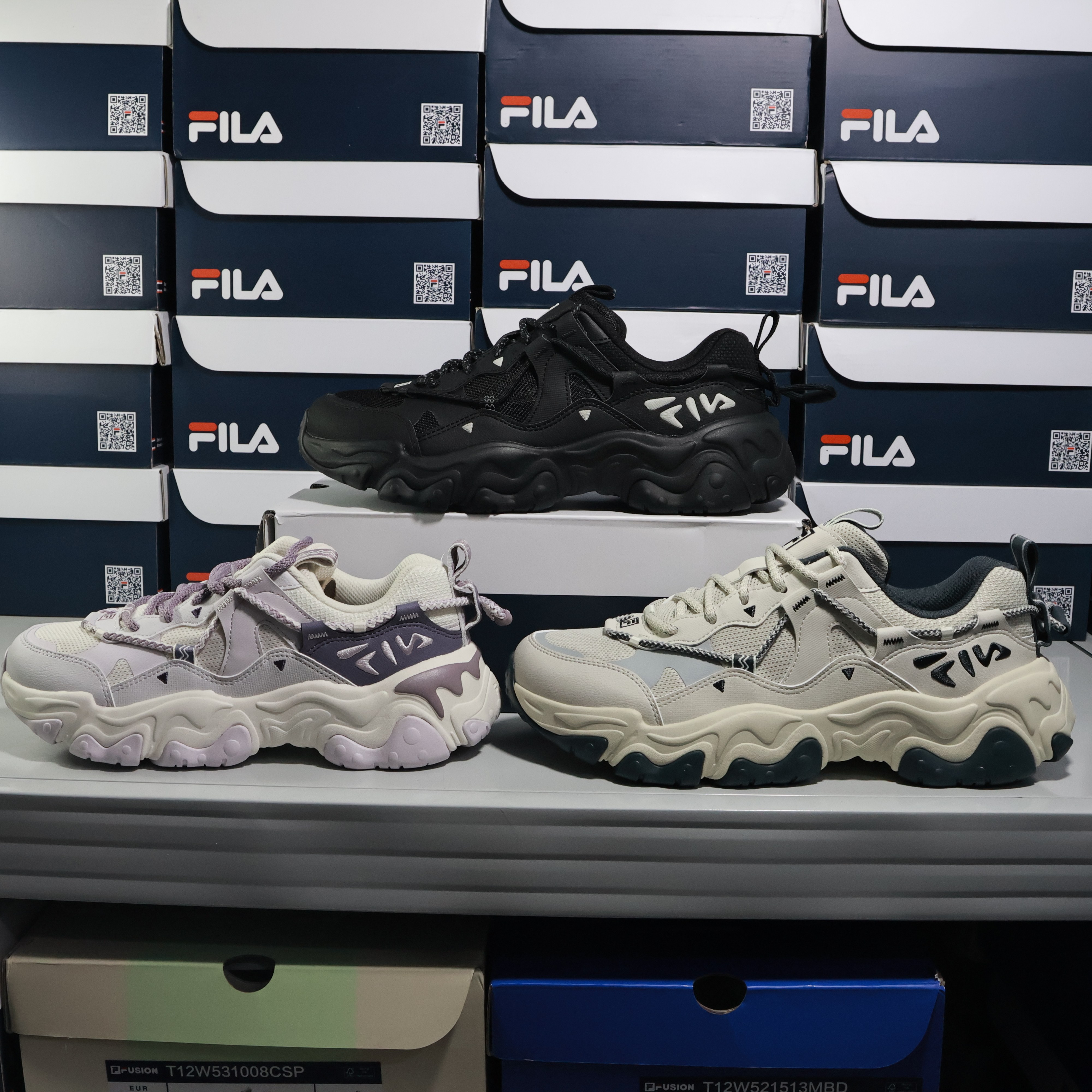 【新品】斐乐FILA 复古百搭 增高 轻便 FLUID 猫爪5代