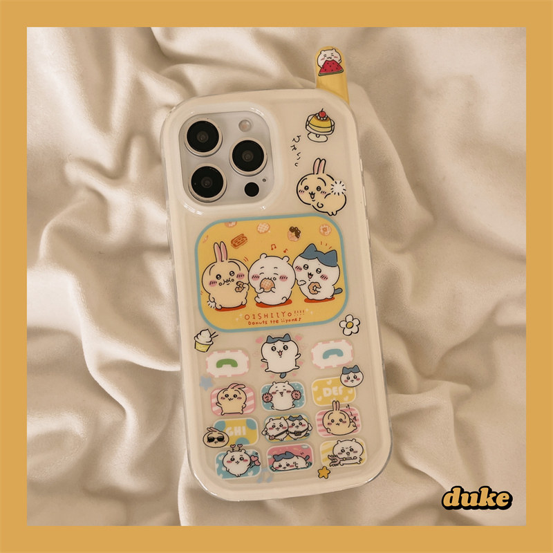 独壳 立体大哥大吉伊卡哇适用苹果16手机壳超萌风可爱卡通iPhone15promax新款14ProMax防摔13女款手机套硬壳