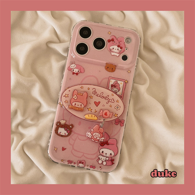 独壳 粉色糖果美乐蒂支架适用苹果17promax手机壳日韩可爱甜美iPhone16新款15防摔14pro女款13双层手机套硬壳,3C数码配件,手机保护套/壳,淘宝优惠券,粉丝福利购,淘宝优惠卷