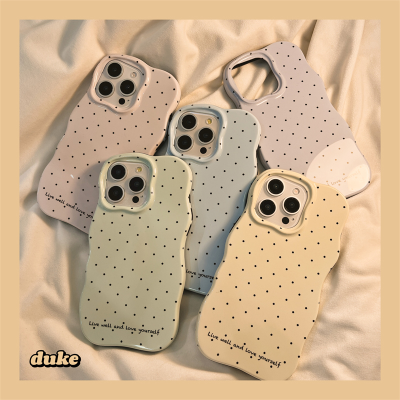 苹果手机壳菲林二合一简约波点