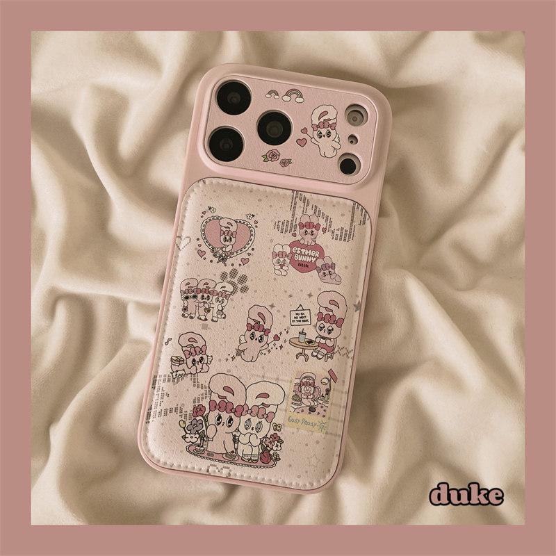 独壳 可爱粉色艾丝乐兔子适用苹果17promax手机壳日韩少女心创意iPhone16新款15防摔15pro女款全包手机套软壳,3C数码配件,手机保护套/壳,淘宝优惠券,粉丝福利购,淘宝优惠卷