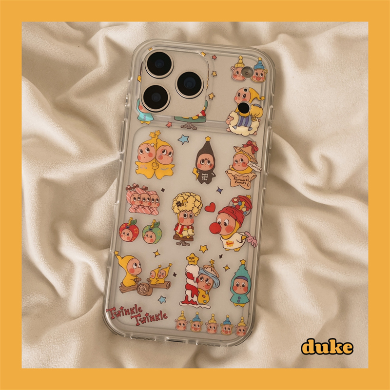 适用苹果手机壳卡通可爱星星人