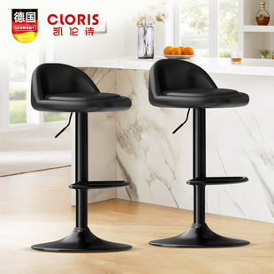 凯伦诗吧台椅子高脚凳升降旋转现代简约前台靠背酒吧椅家用厨房椅
