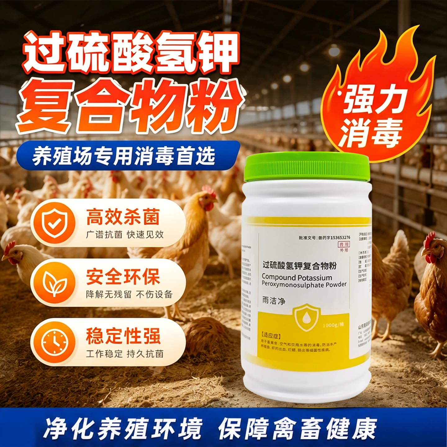 鸡圈消毒液养鸡场专用鸡舍消毒图片