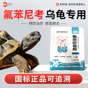 氟苯尼考乌龟专用水产养殖龟药粉感冒肺炎脑膜炎白眼腐皮正品鱼药