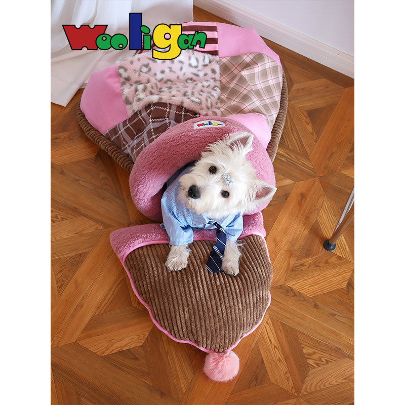 Wooligan 猫睡袋宠物窝保暖狗窝冬半封闭式猫窝四季通用狗狗睡窝,宠物/宠物食品及用品,猫窝/屋/帐篷/沙发,淘宝优惠券,粉丝福利购,淘宝优惠卷