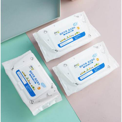 Large Pack of Household Kitchen Wipes for Powerful Grease Re