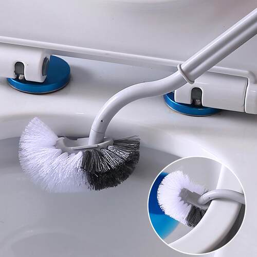 Wholesale plastic toilet brush, Japanese style S-bend head,
