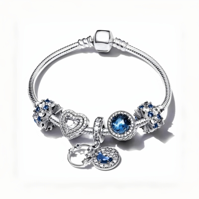 潘家手链多拉风格S925纯银闪耀星河可拆卸手饰轻奢小众精致礼物