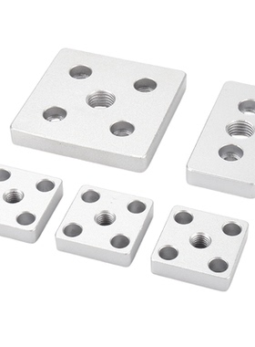 工业铝型材通用零件 地脚连接件-四槽型 CNBC-6060 8080-M16 M20,