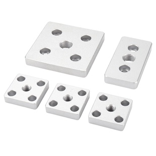 工业铝型材通用零件 地脚连接件-四槽型 CNBC-6060 8080-M16 M20,