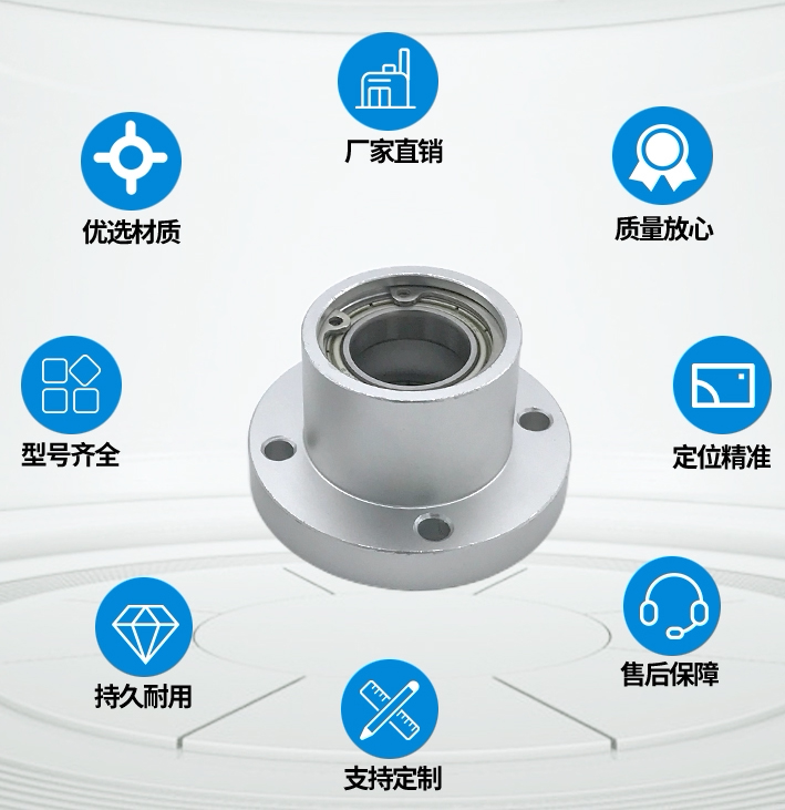 轴承座组件带扣环双轴承型