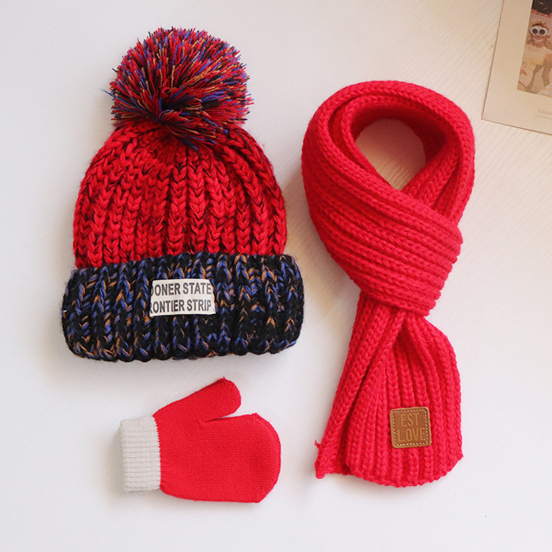 儿童帽子围巾秋冬季宝宝帽子围脖套装小男孩针织毛线帽女童套头帽,童装/婴儿装/亲子装,帽子,淘宝优惠券,粉丝福利购,淘宝优惠卷