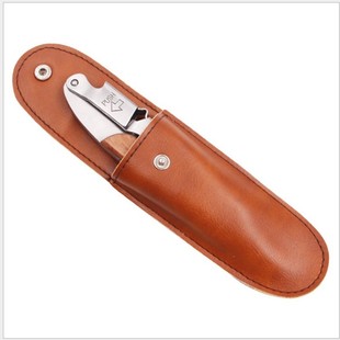 Red wine wine portable leather case, seahorse knife bottle