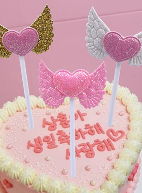 Angel wings, children's cake, birthday decoration, dessert