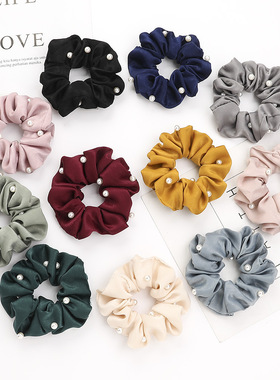 Korean version pearl headband fashion fabric large intestin