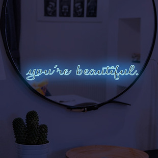 YCL2006 Night Light Warmth Inspirational Phrases Blue Light