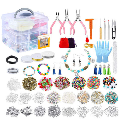 Jewelry making kit 3700PCS+bracelet jewelry making crafts n