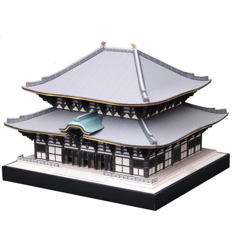 Handmade DIY of the paper model of the Buddha inside the wo