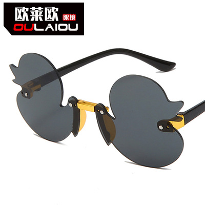 Cartoon Duck Personality Frameless Children's Sunglasses fo