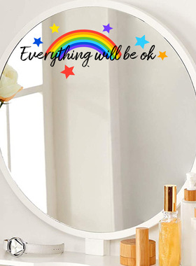 CT4050 Rainbow Beautification Decorative Wall Stickers Insp