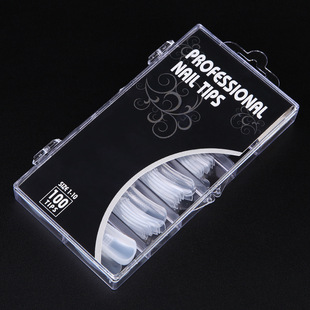 100 pieces with Nail crystals art graduated extended nail