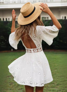 2024 New Independent Station Summer Lace Sexy Bareback Holl