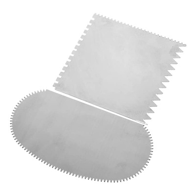 Ceramic Tool 2-piece Set Stainless Steel Sawtooth Scraper C