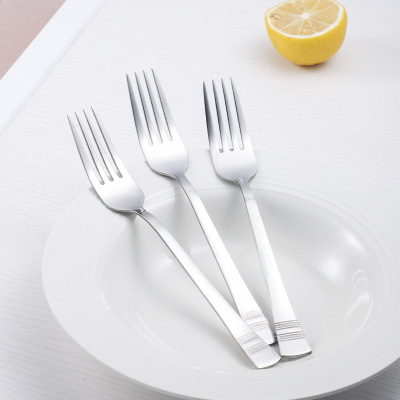 Preferred stainless steel knife and fork for home use, simp