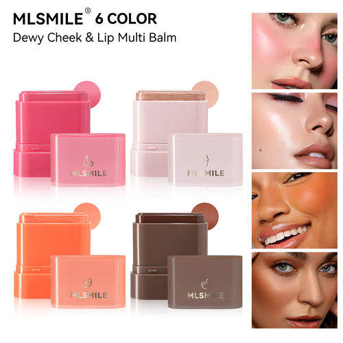 6-color fruit flavor rotary powder blusher cream natural nu