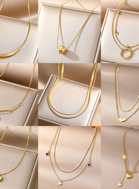 Non fading temperament, light luxury, gold-plated exquisite