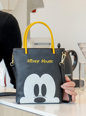 Disney shoulder crossbody bag, women's PU Mickey print tote