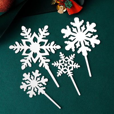 Christmas cake decoration snowflake acrylic cake plugin rom