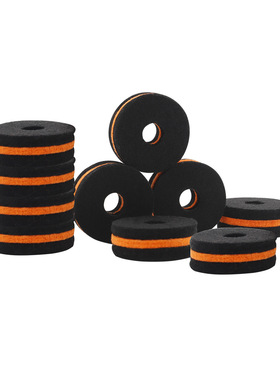 Hot selling drum stand, cymbal, wool pad, ten pieces, black