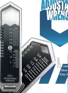 Multi functional adjustable wrench EDC Wrench portable mult