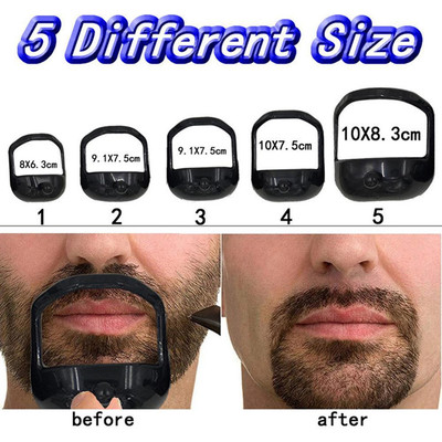 Same ABS material No.7 goat beard styling template 5-piece