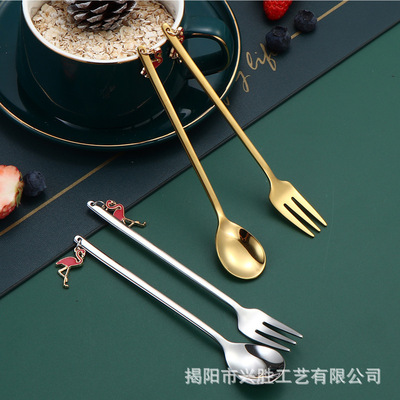 Stainless steel 304 dessert stirrer coffee spoon creative c
