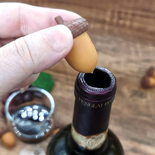 Acorn Mini Bottle Stopper Silicone Pinecone Champagne Stopp