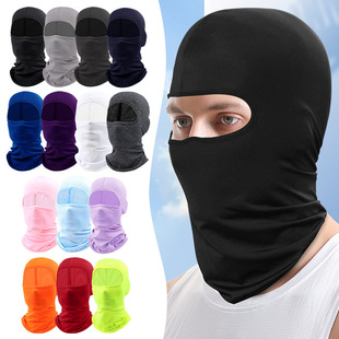 sun protection mask Outdoor silk cycling ice head sports