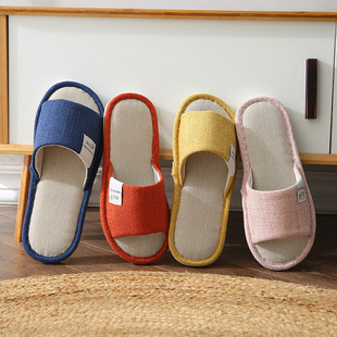 anti for soled soft slip summer men slippers Linen