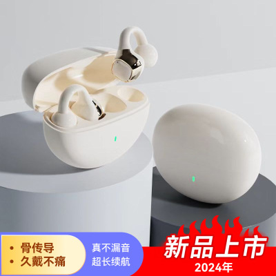 Clip on Bluetooth earphones, wireless air bone conduction,