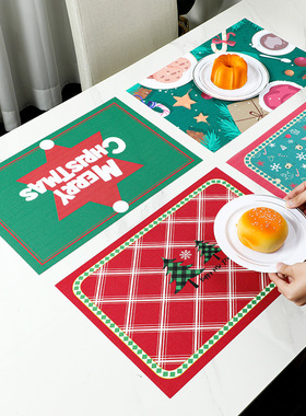 PVC placemat Teslin placemat Christmas placemat Hotel cutle
