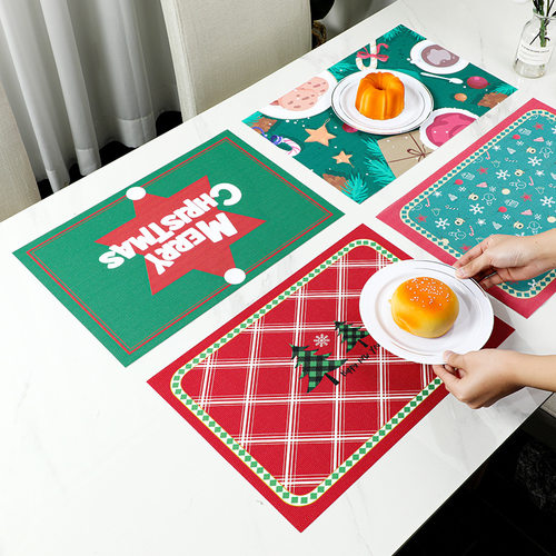 PVC placemat Teslin placemat Christmas placemat Hotel cutle