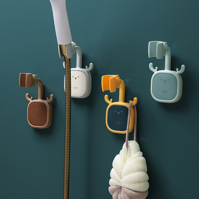 Cute showerhead holder with no drilling and adjustable univ
