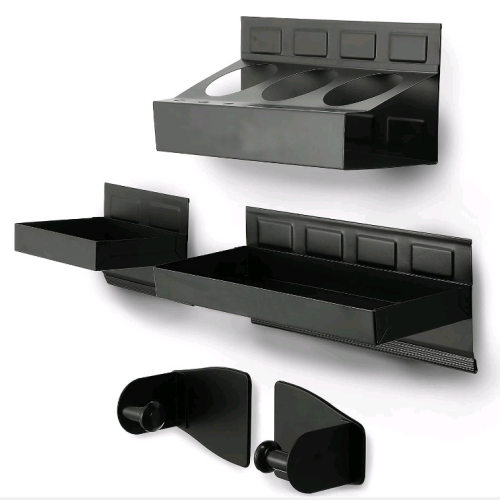 4-piece magnetic toolbox tray set, tool storage box, 2 tray