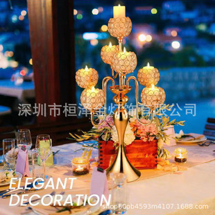 Exquisite wedding props, 7-head candle holder, light luxury